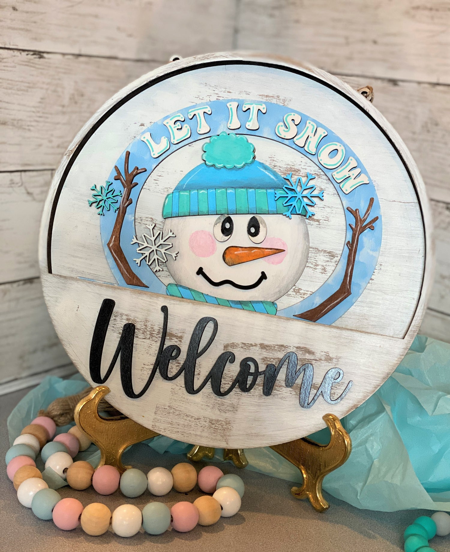 Welcome Sign Circles