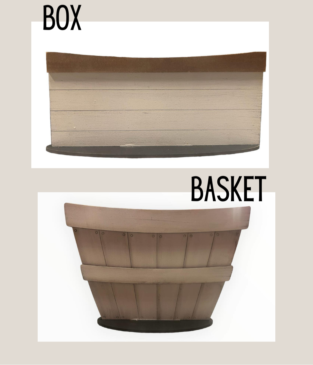 Candy Cane Basket Insert – Full Size | Interchangeable Christmas Decor